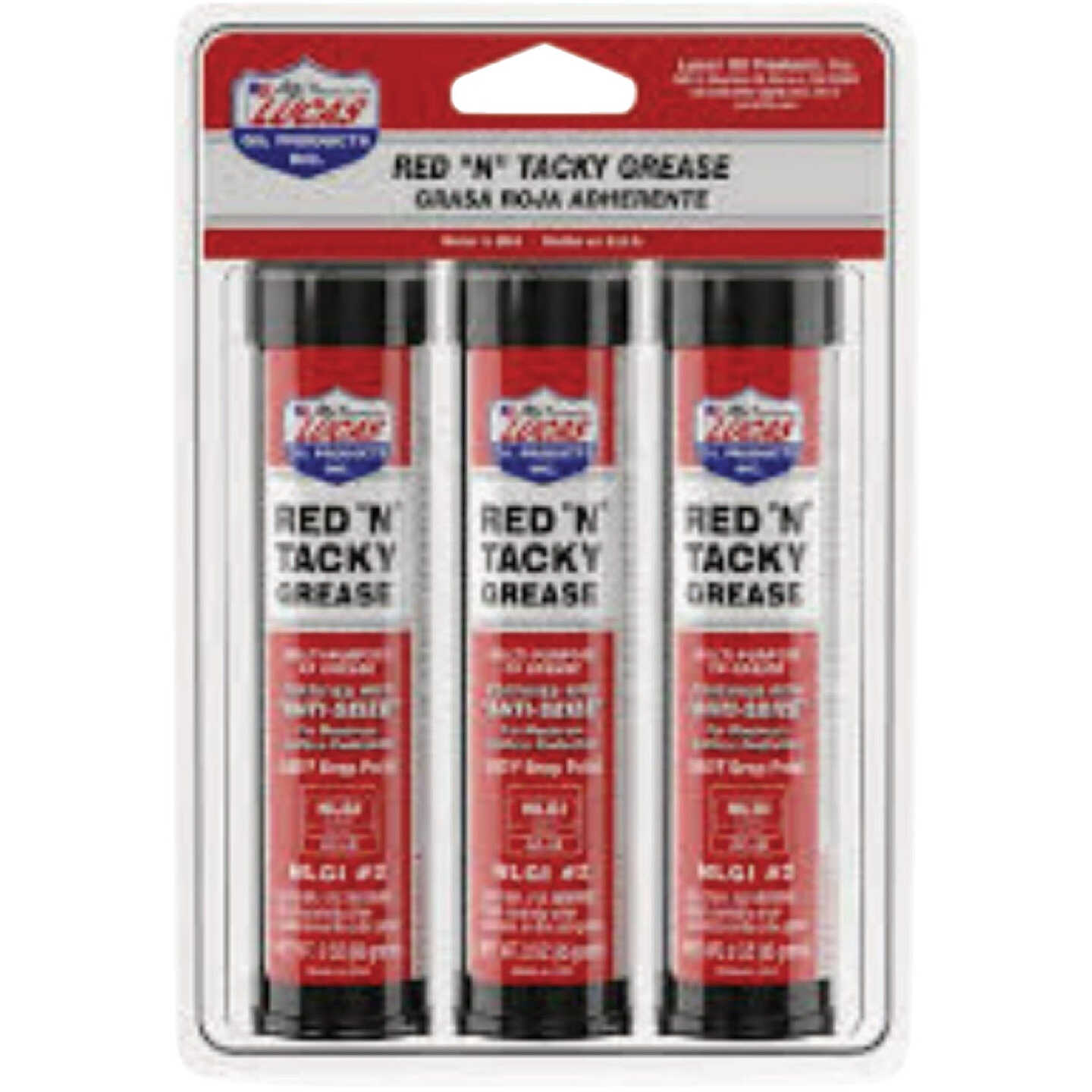 Lucas Oil 3 Oz. Red N Tacky MP Grease Image 1