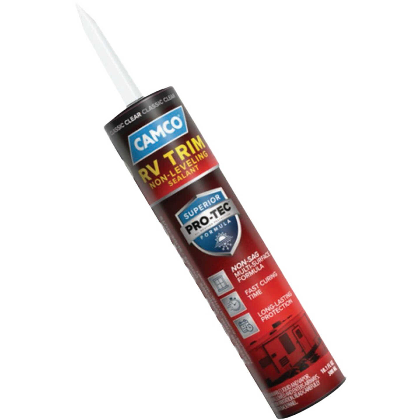 Camco Pro-Tec RV Non-Sag Sealant with WeatherGuard Protection, Clear Image 1