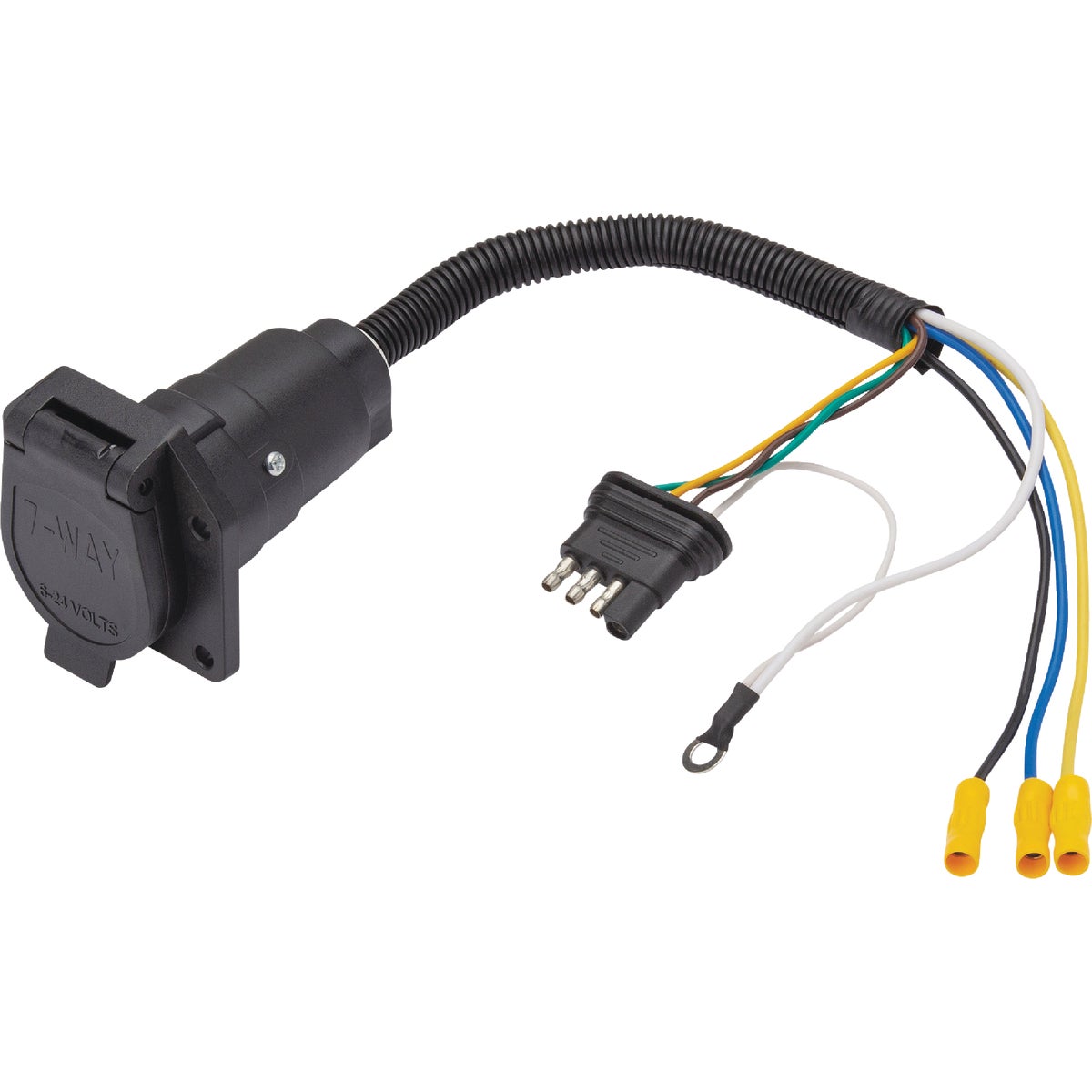 TowSmart Trailer 4-Way Flat To 7-Way Blade Wiring Adapter