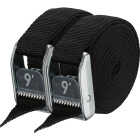 NRS 1 In. x 9 Ft. Stealth Black Heavy Duty Tie-Down Strap (2-Pack) Image 1