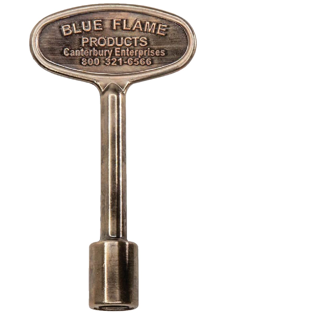 Blue Flame 3 In. Antique Brass Finish Universal Fit Log Lighter Gas Valve Key