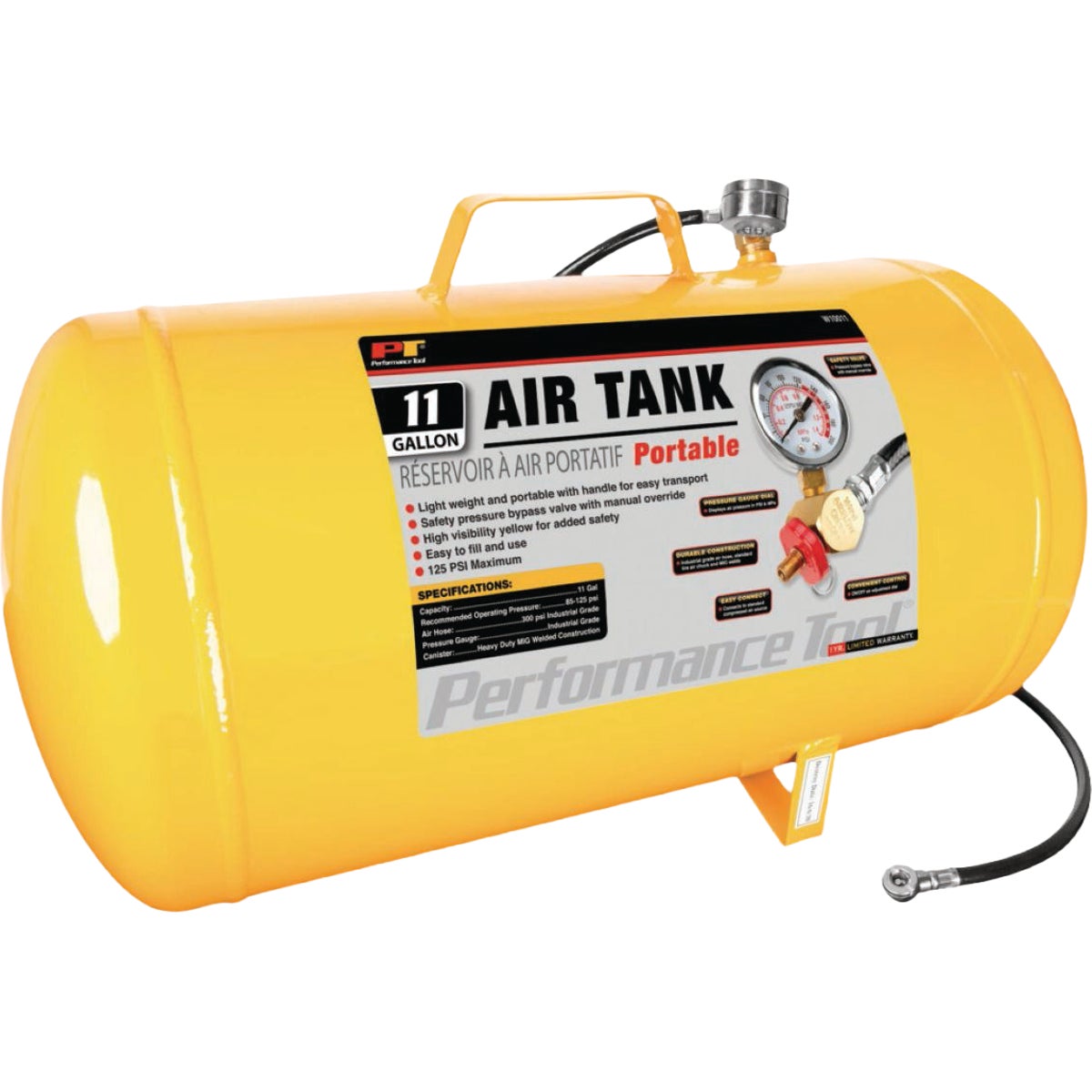 Performance Tool 11 Gal. Portable Shop Air Tank
