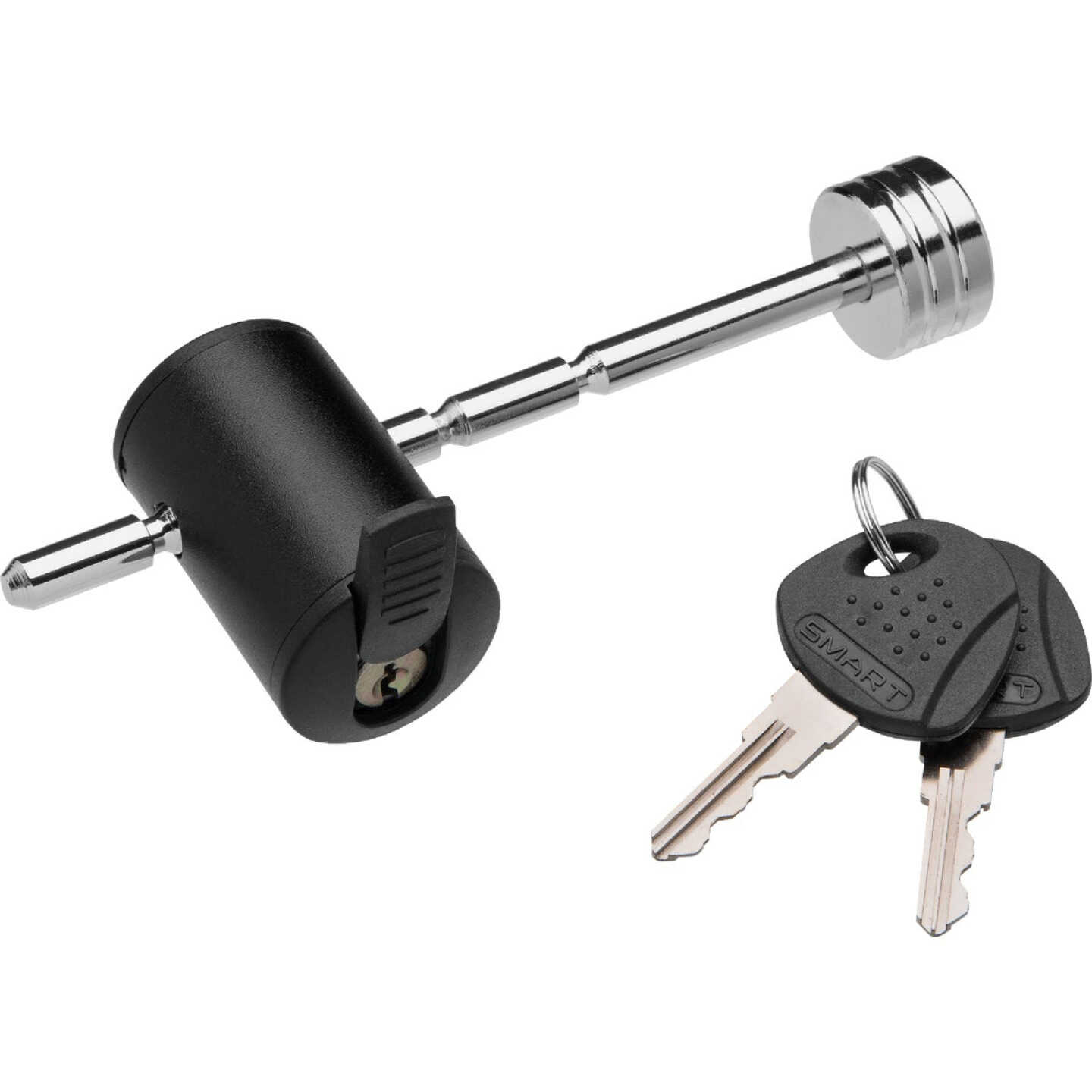TowSmart Chrome Adjustable Coupler Lock Image 1