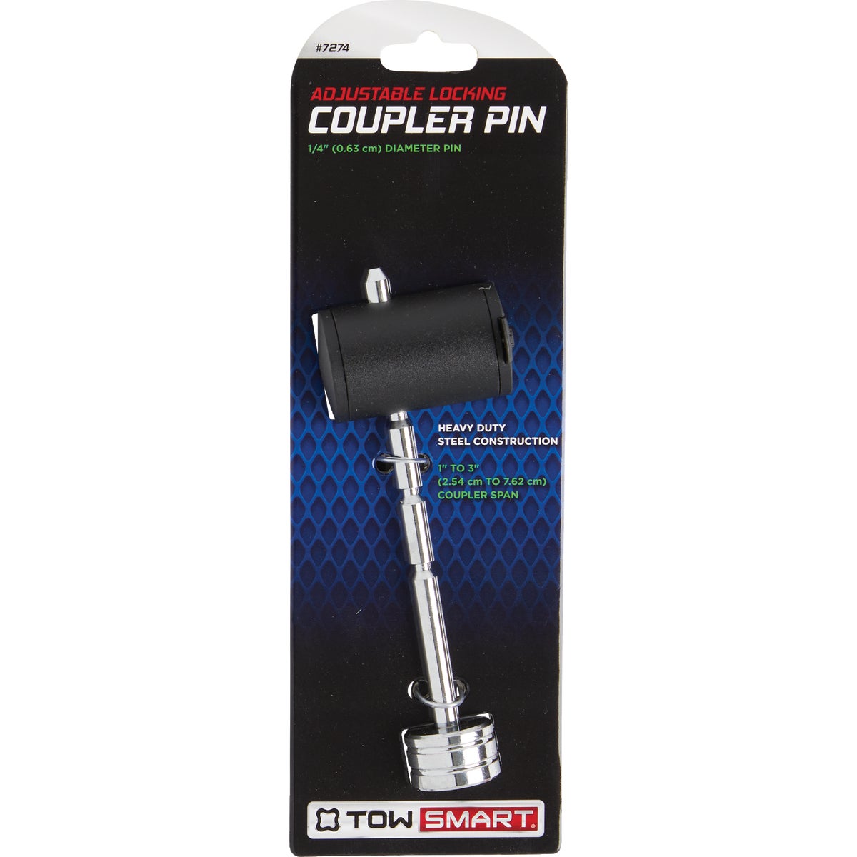 TowSmart Chrome Adjustable Coupler Lock Image 2