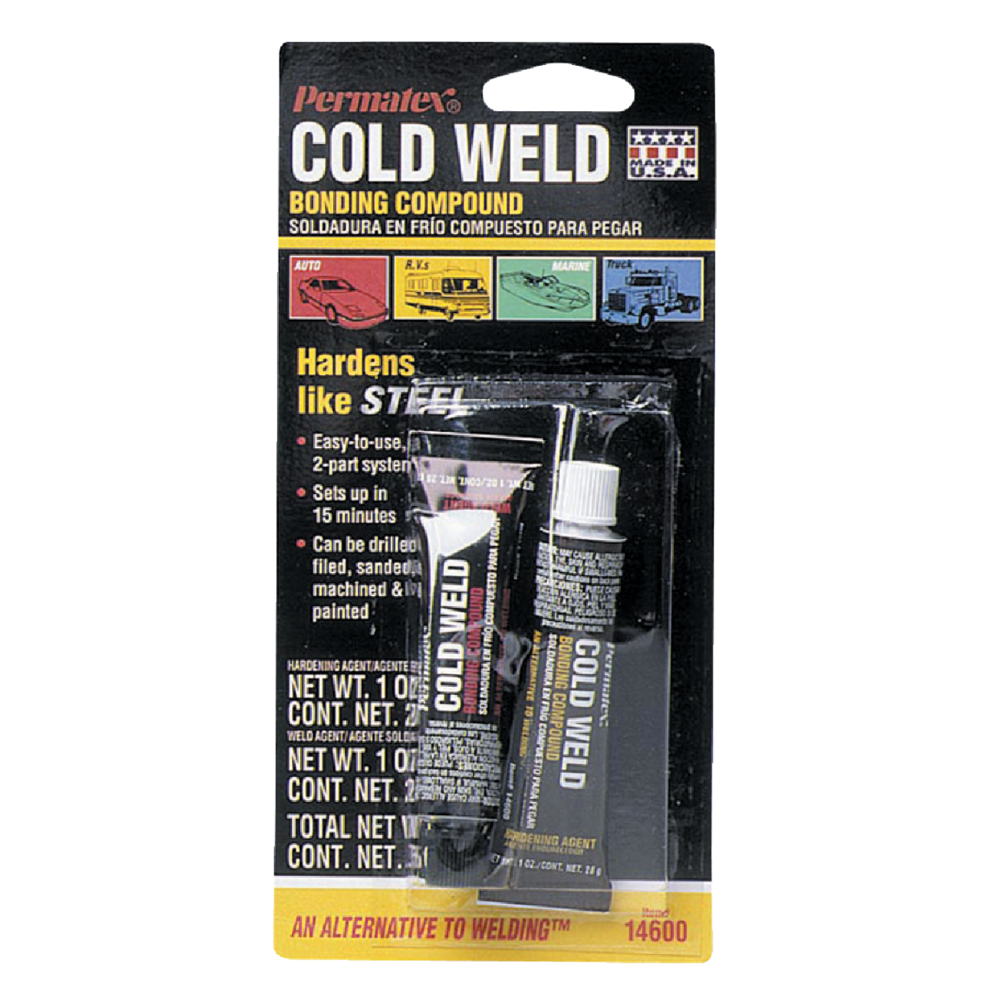 PERMATEX 1 Oz. Cold Weld Bonding Compound Epoxy Image 1