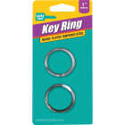 Lucky Line Tempered Steel Nickel-Plated 1 In. Key Ring (2-Pack) Image 2