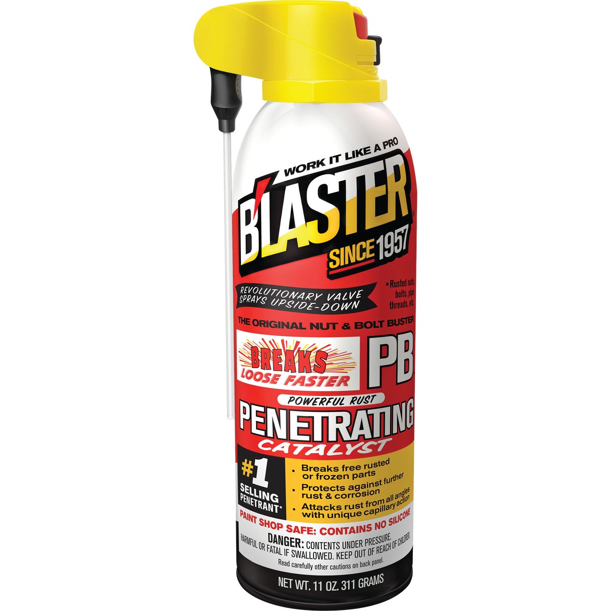 Blaster 11 Oz. Aerosol PB Penetrating Catalyst Penetrant with ProStraw Delivery System