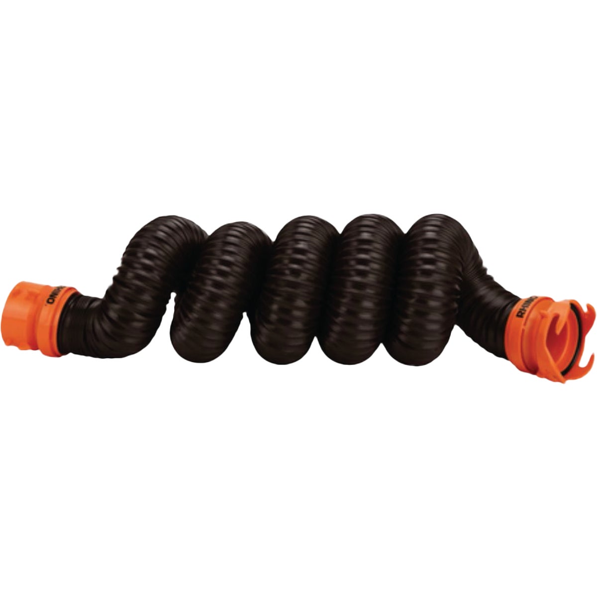 Camco RhinoFLEX 10 Ft. Sewer Hose Extension with Swivel Bayonet & Lug Image 1