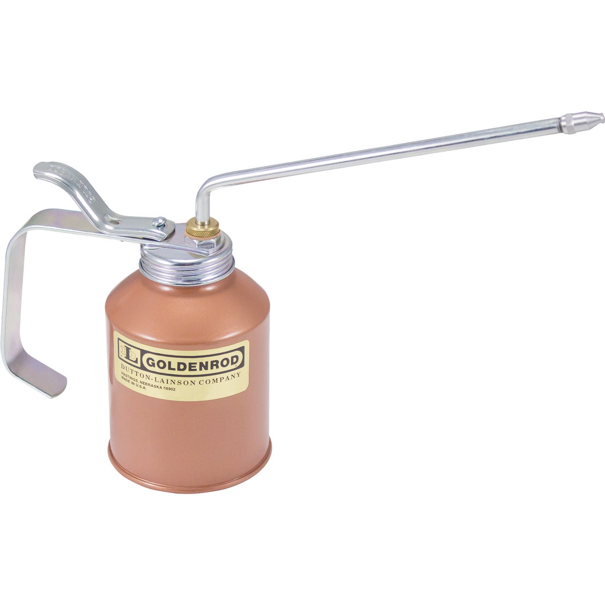  Goldenrod 12 Oz. Pump Oiler with 8 In. Angle Spout
