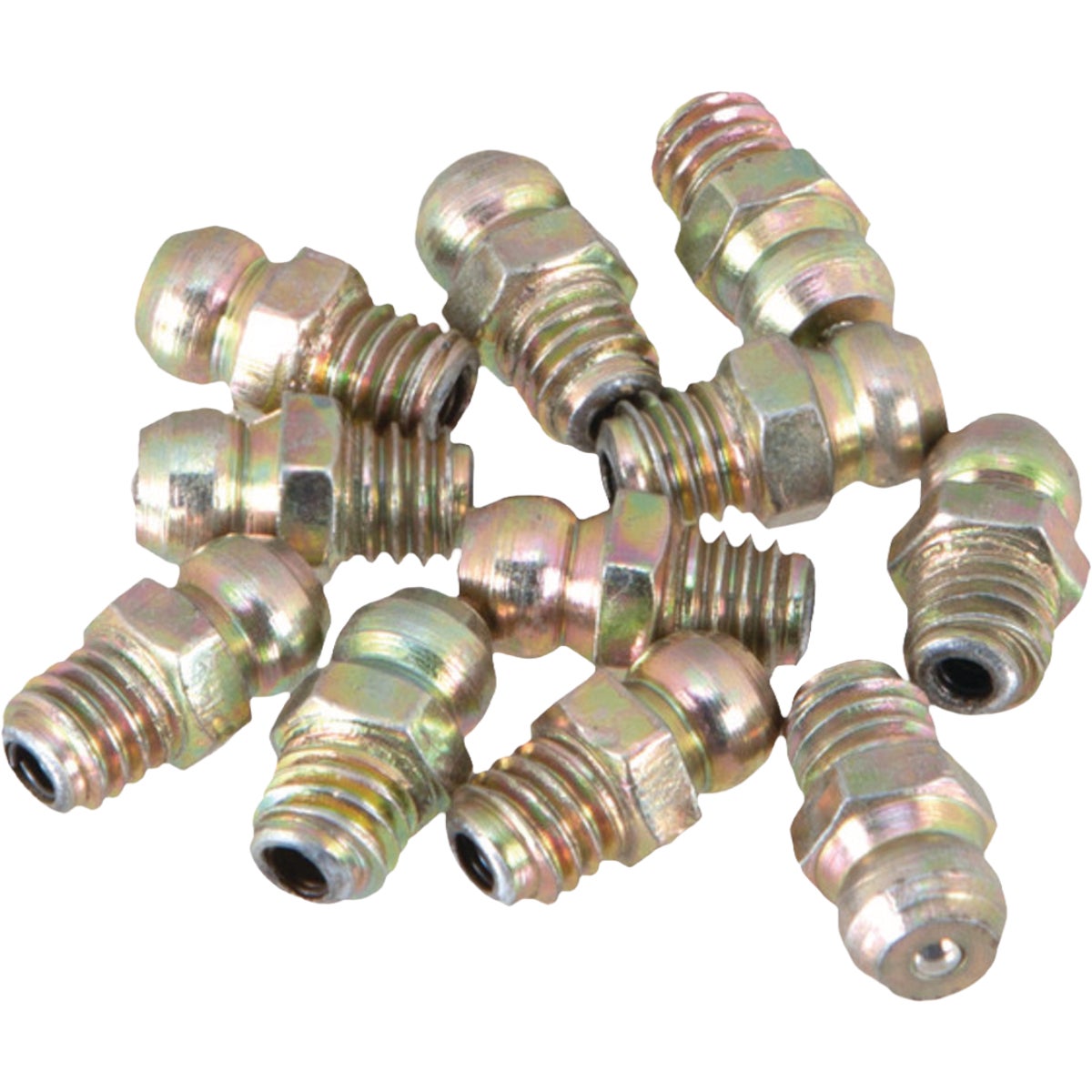 Performance Tool 10-Pack 6 mm x 1 Straight Grease Fittings Image 1