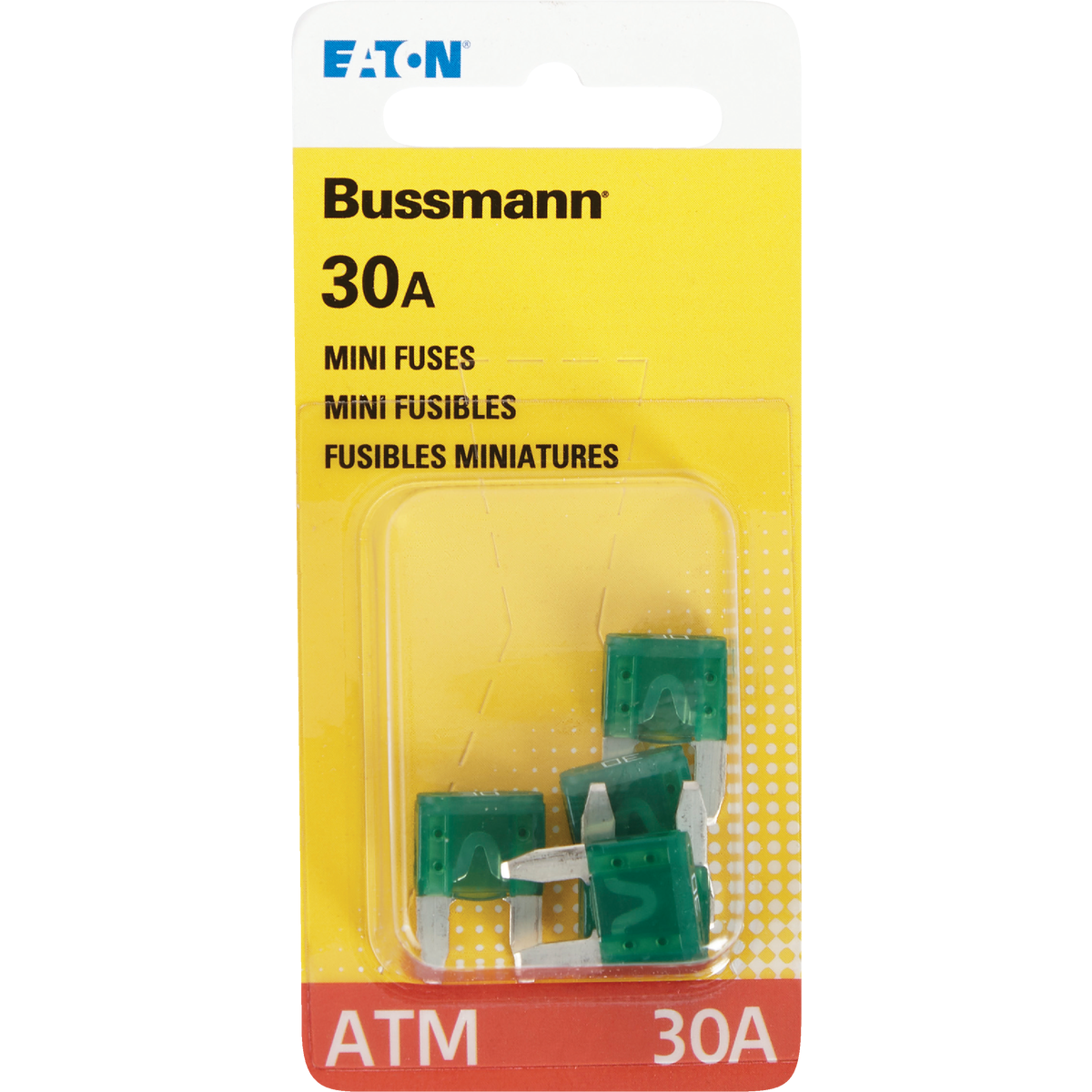 Bussmann 30A 32V ATM Blade Mini Automotive Fuse (5-Pack) Image 2