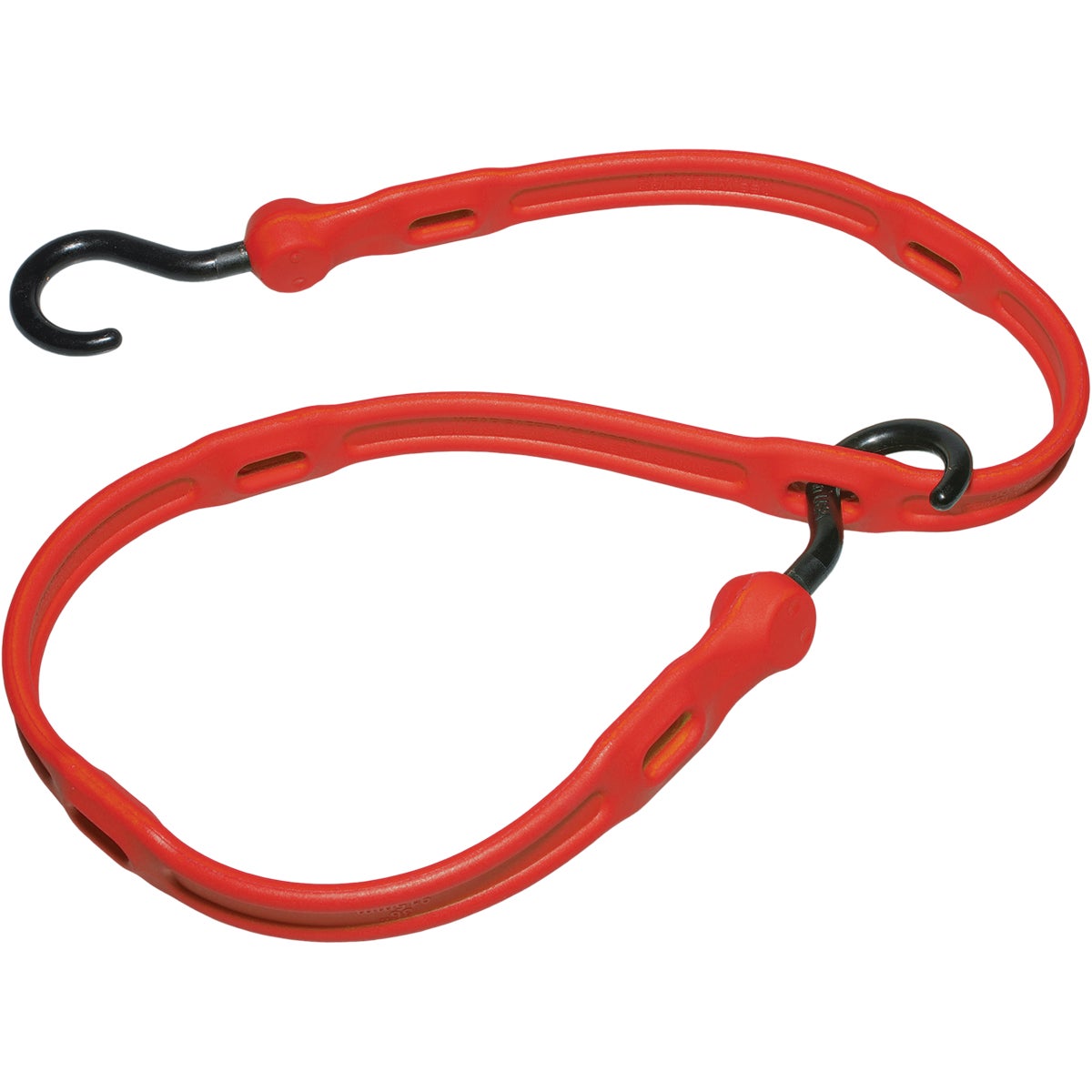 The Perfect Bungee 36 In. Adjust-A-Strap Premium Polyurethane Adjustable Bungee Strap with Nylon Hooks, Red