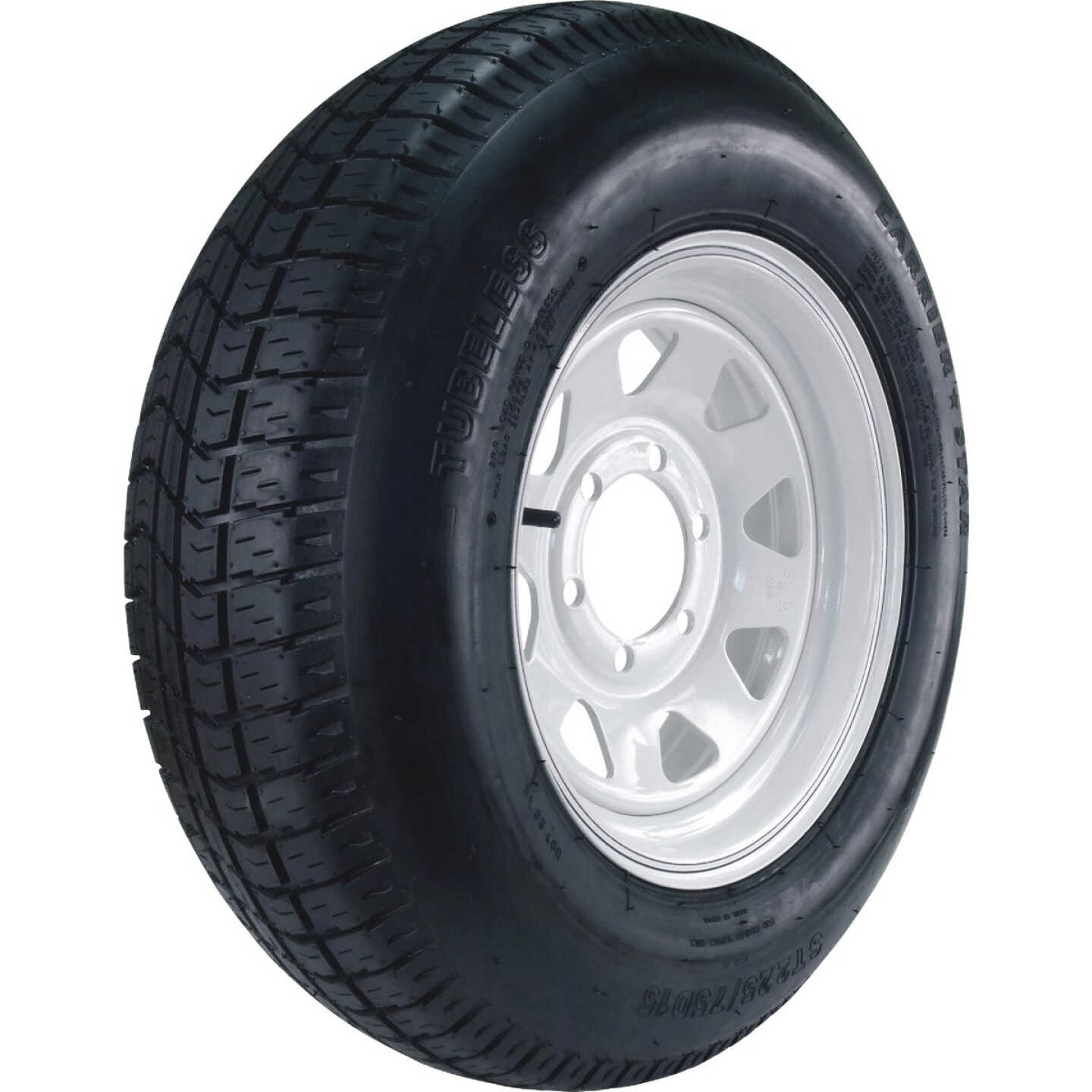 Kenda Loadstar Tire/Wheel Assembly 225/75D LRD Bias 6 Hole Assembly Image 1