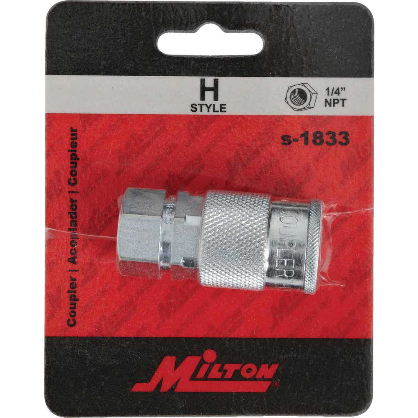 Milton 1/4 In. FPT H-Style Brass Coupler Image 2