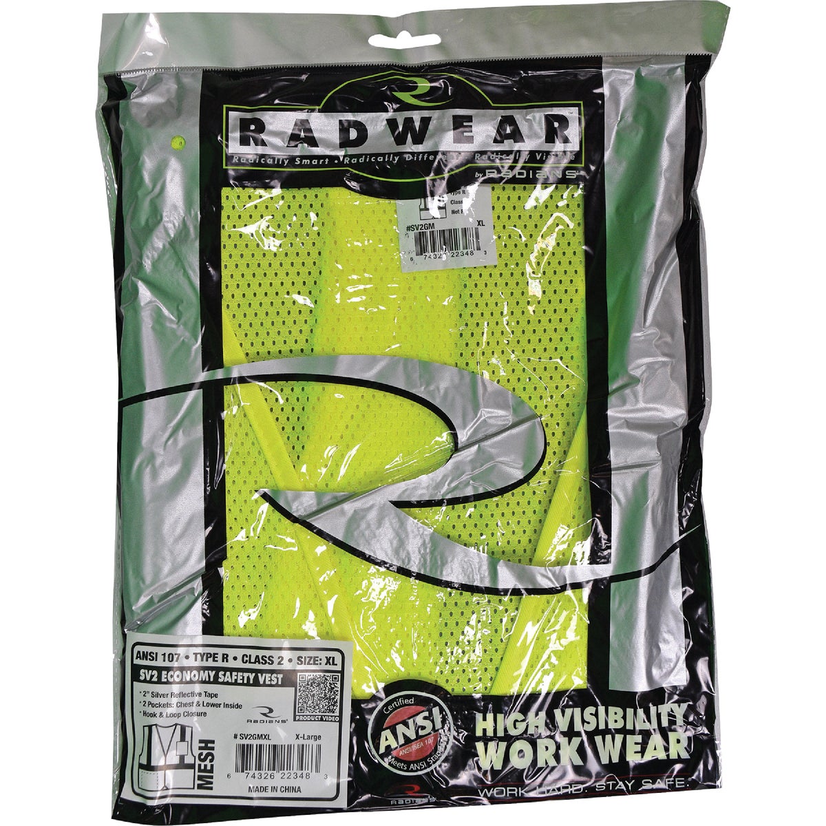 PIP Pro Safety High Visibility Yellow 5-Point Breakaway Safety Vest Image 2