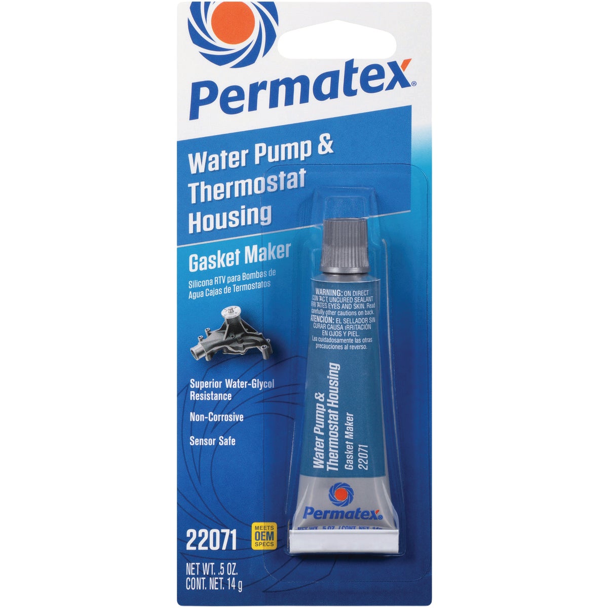 Permatex 0.5 Oz. Water Pump & Thermostat RV Silicone Gasket Maker Image 3