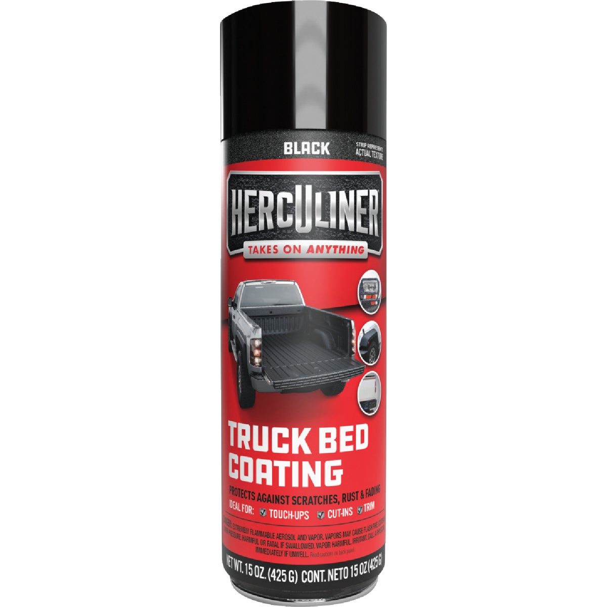 Herculiner 15 Oz. Black Truck Bed Liner Spray