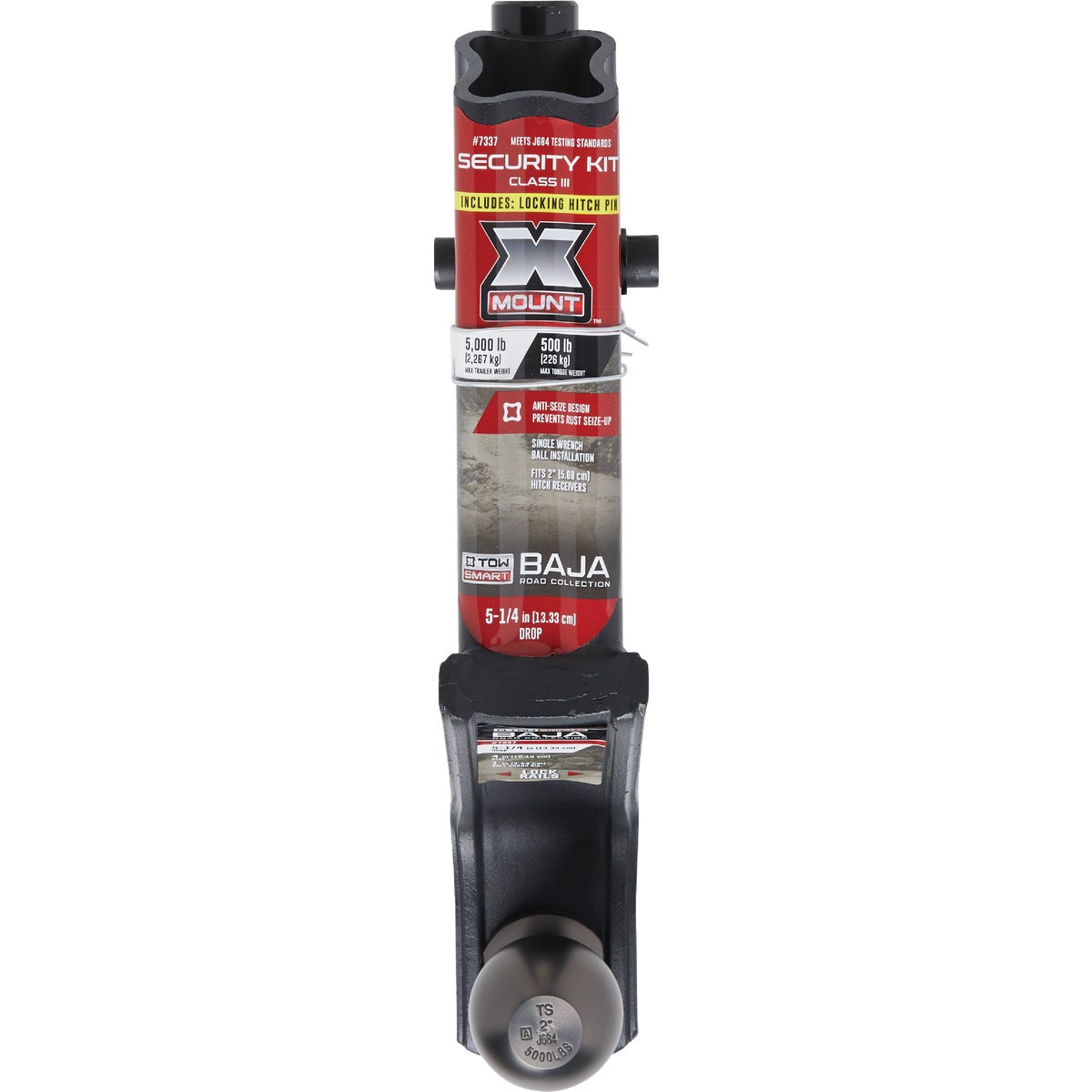 TowSmart Baja X-Mount Class III Security Starter Kit with 5-1/4 In. Drop, 5000 Lb. Capacity Image 2