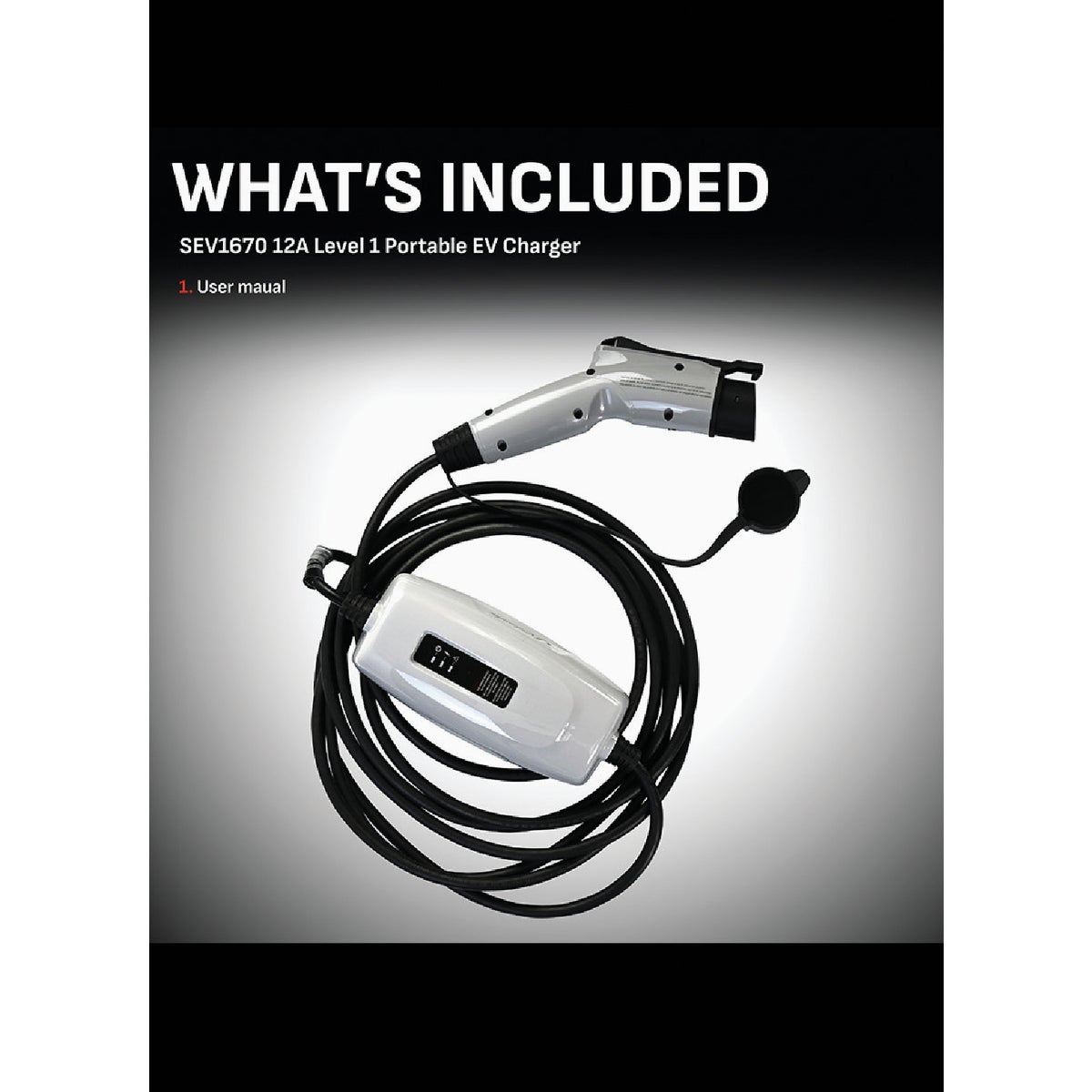 Schumacher Level 1 Portable EV Charger with 20 Ft. Cable Image 6