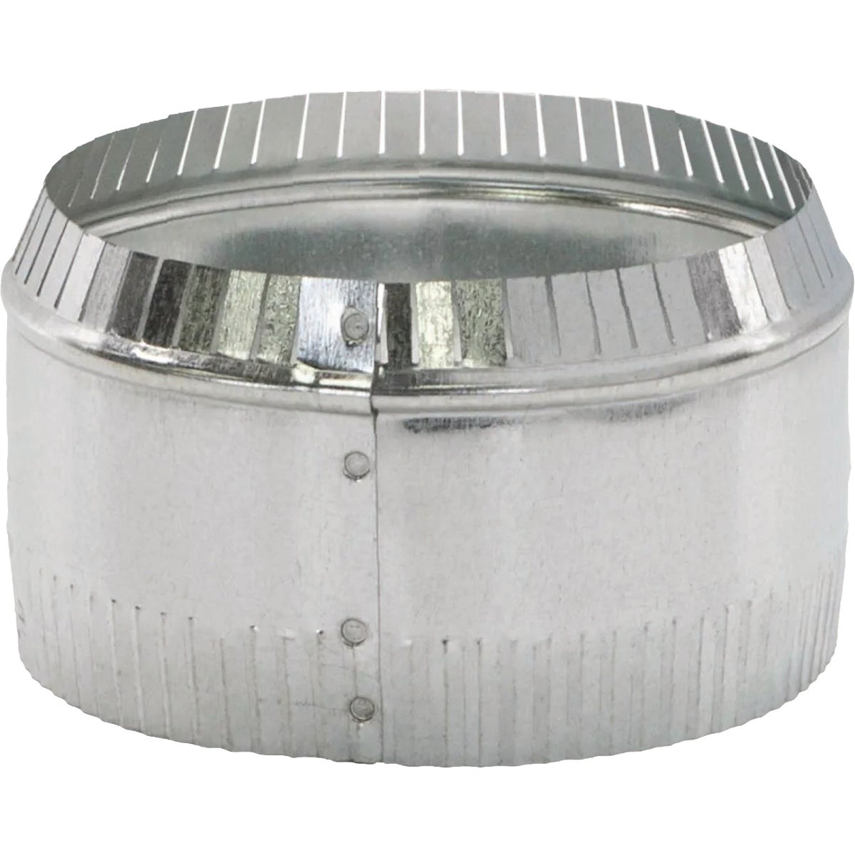 Imperial 3 In. 30 ga Crimped HVAC Duct Pipe Round Collar Image 1