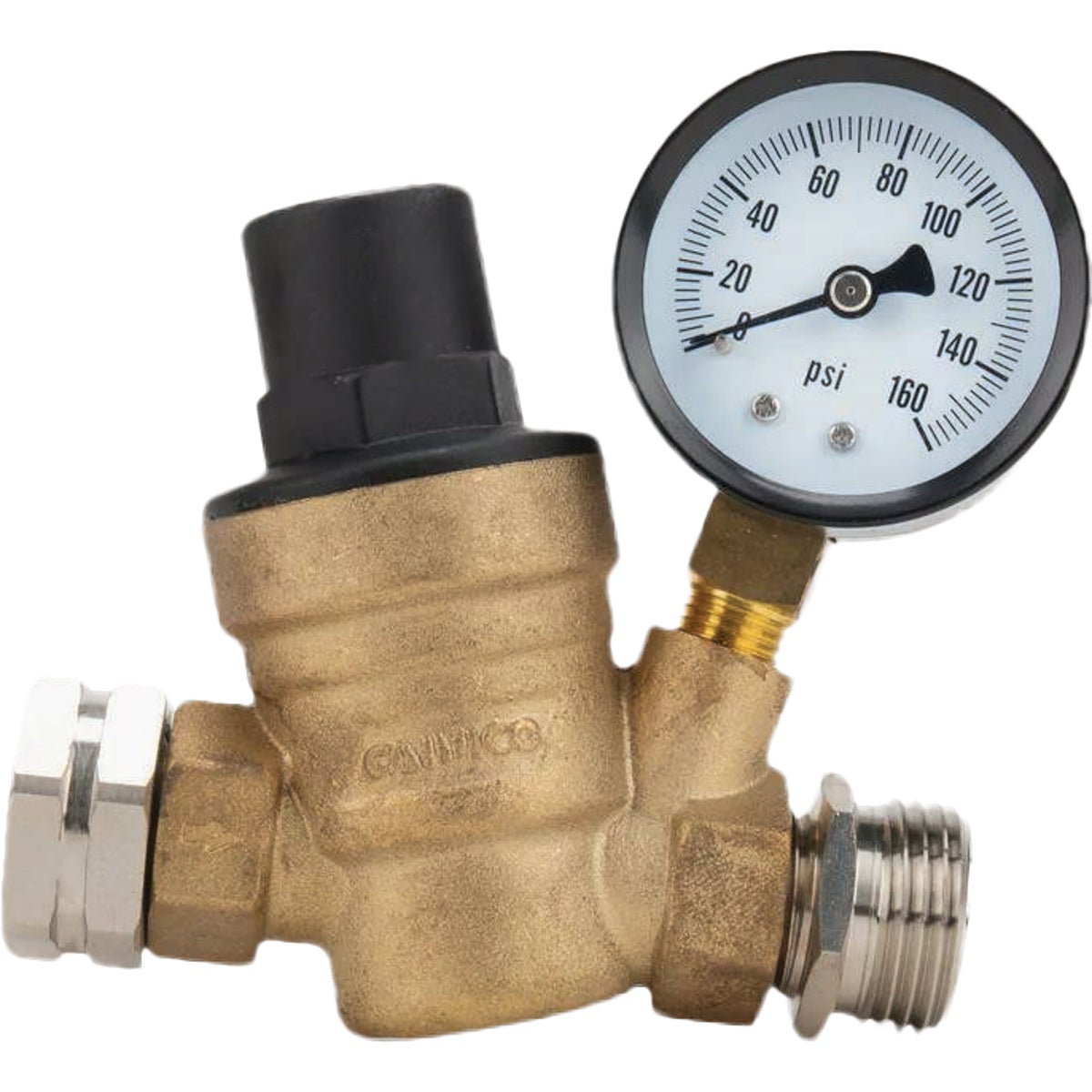 Camco Adjustable Brass Water Pressure Regulator Image 1