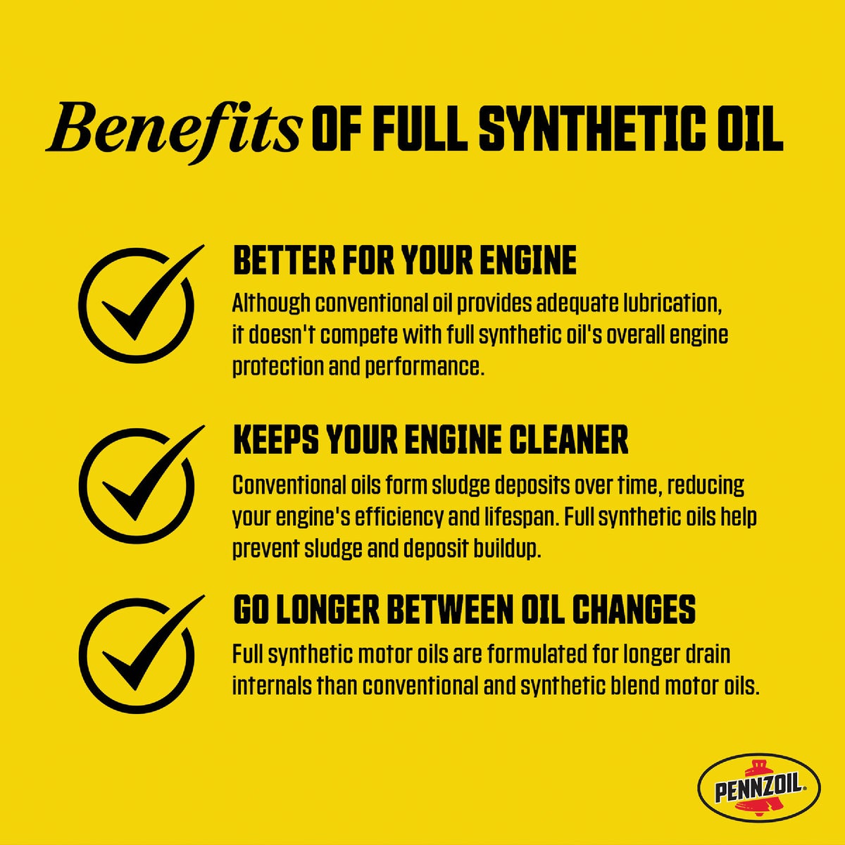 Pennzoil 5W20 1 Qt. Full Synthetic High Mileage Motor Oil Image 5