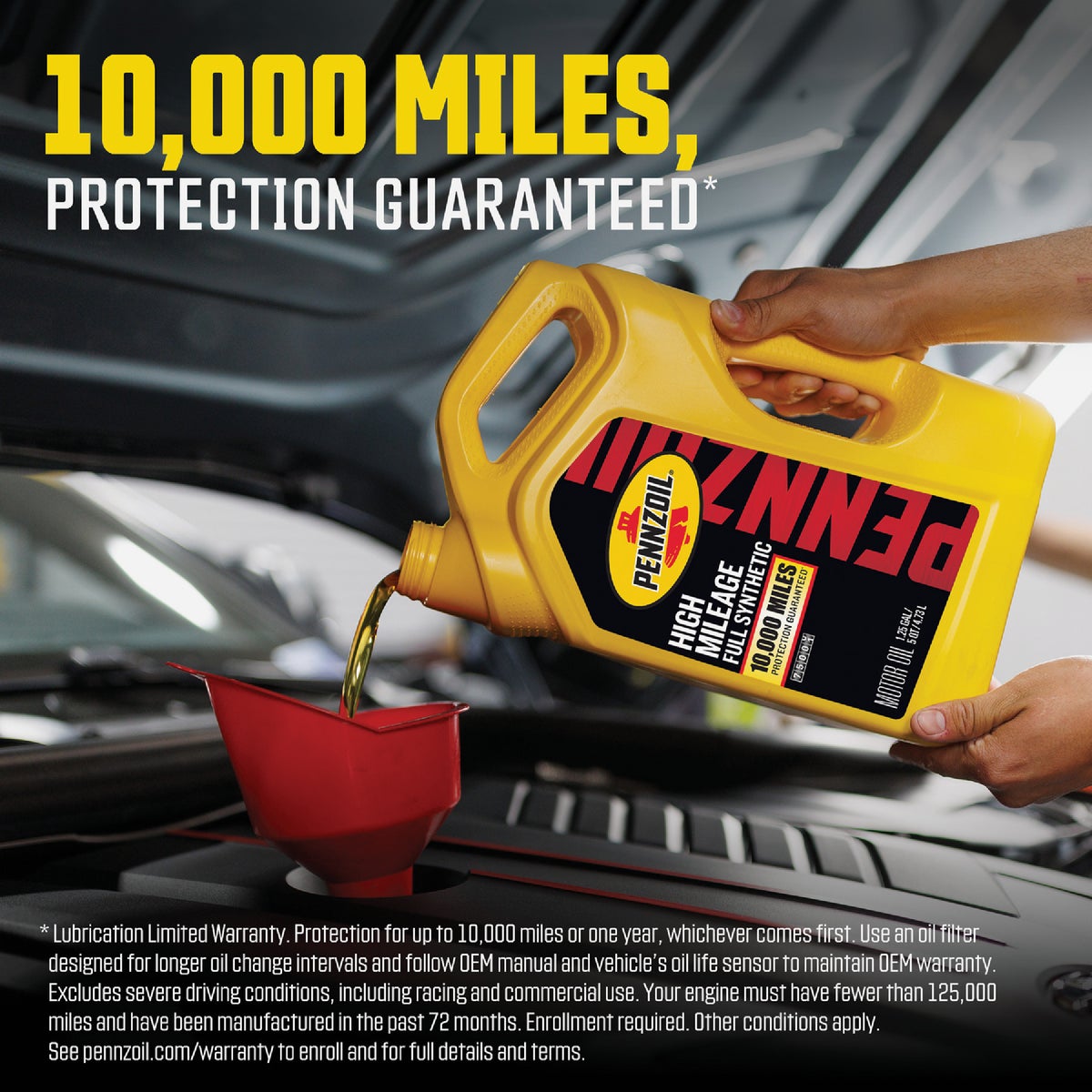 Pennzoil 5W20 1 Qt. Full Synthetic High Mileage Motor Oil Image 4