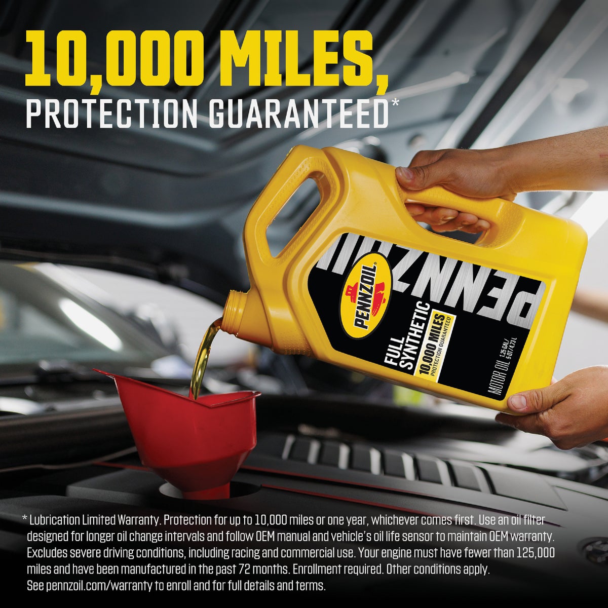 Pennzoil Full Synthetic 0W-20 Motor Oil, 5 Qt. Image 4