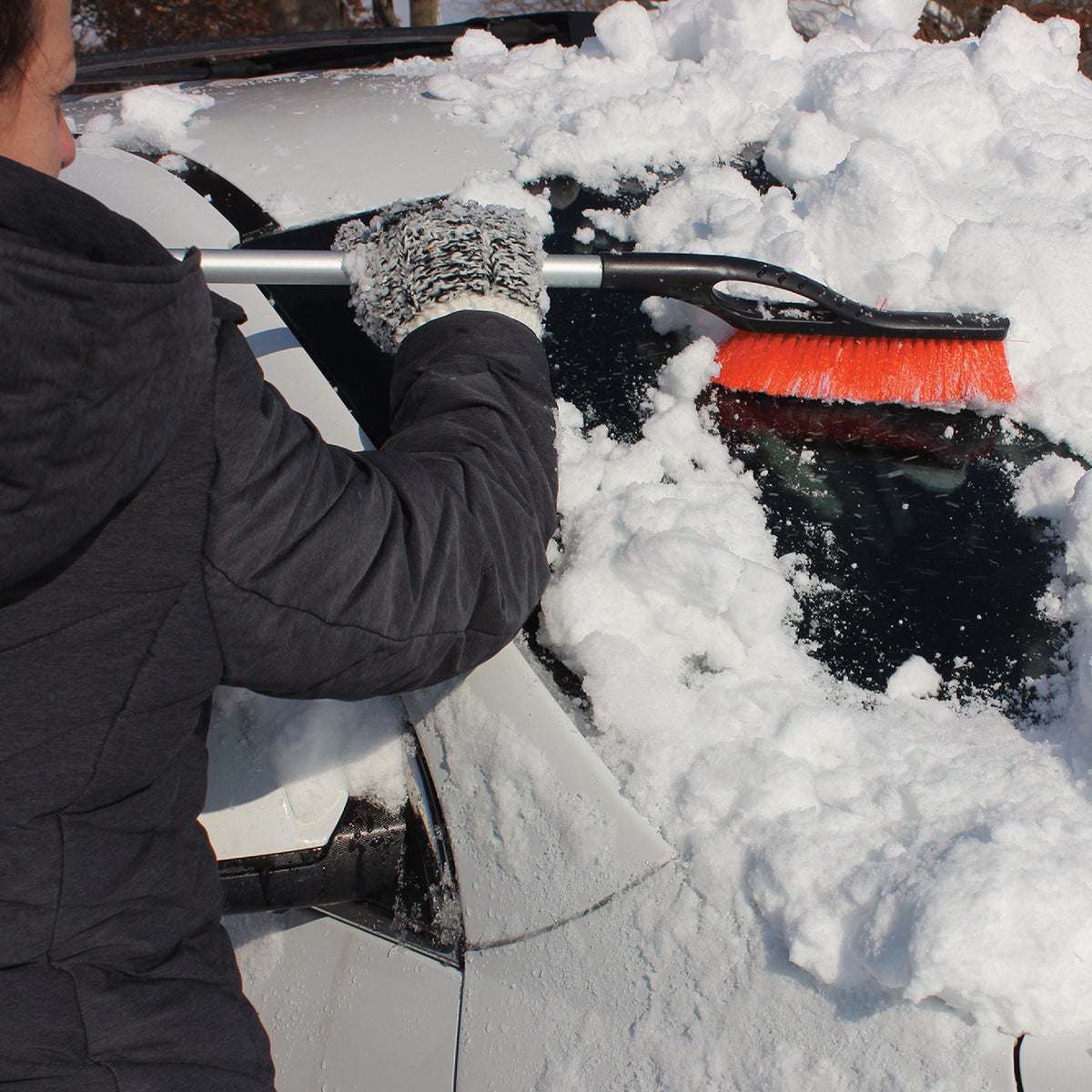 EMSCO Bigfoot 42 In. Snowbrush with Scraper and Foam Comfort Grip Image 3