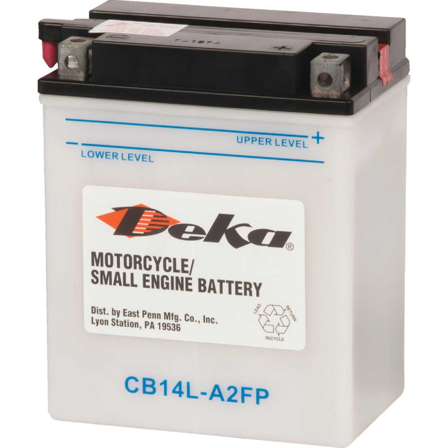 Deka 12-Volt 14 AH Powersport Battery, Right Front Positive Terminal Image 1
