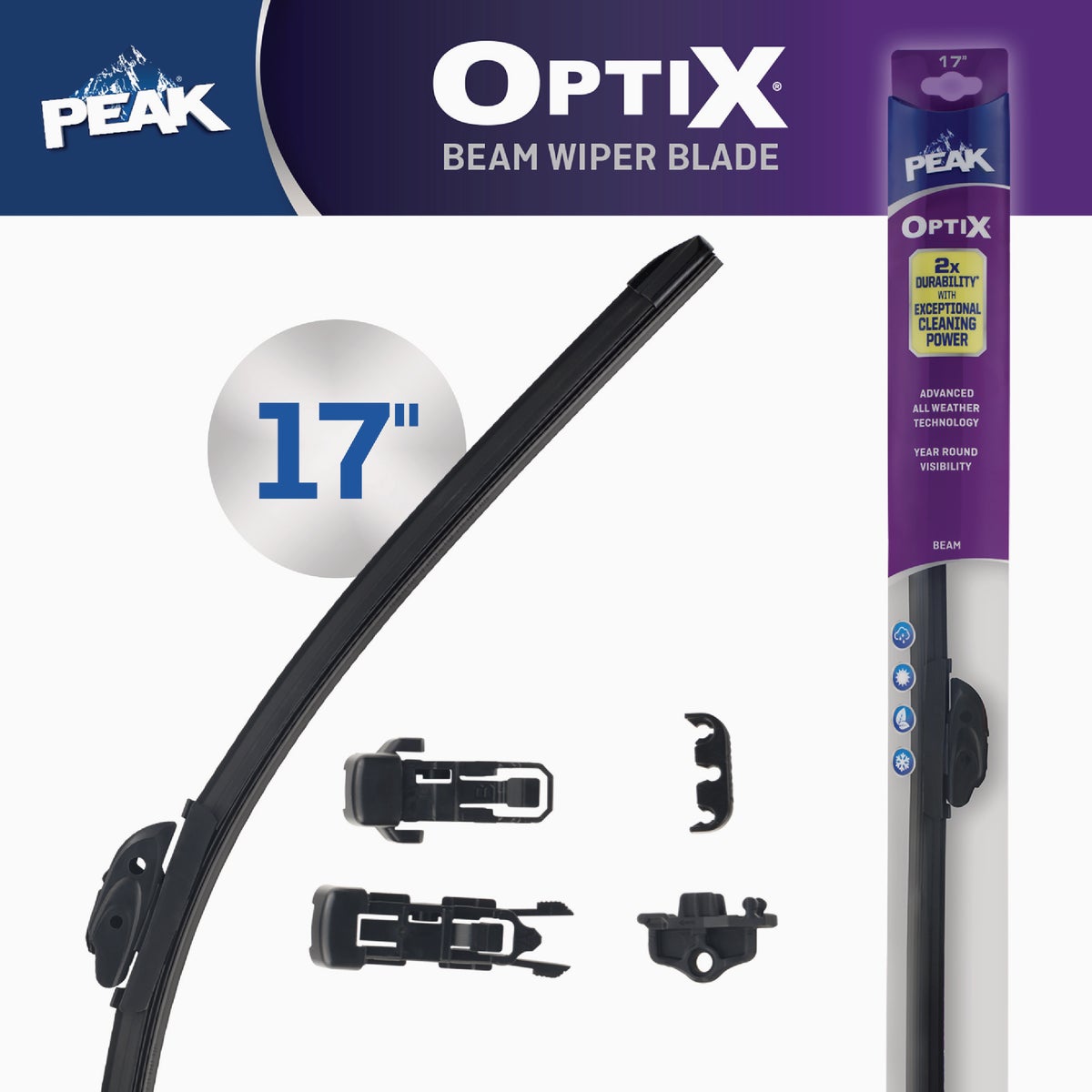 Peak 17 In. Optix Wiper Blade Image 2