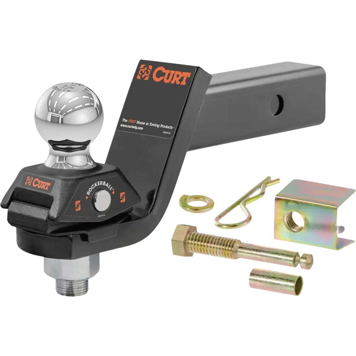 Curt Loaded Ball Mount with 2 In. Ball (2" Shank, 7,500 lbs., 6" Drop) Image 1