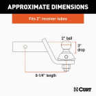 Curt Loaded Ball Mount with 2 In. Ball (2" Shank, 7,500 lbs., 6" Drop) Image 2