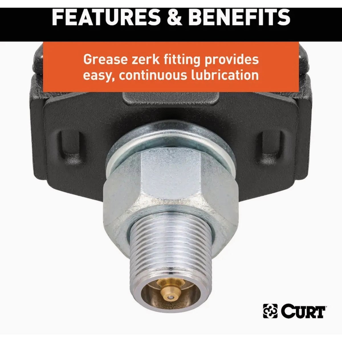 Curt Loaded Ball Mount with 2 In. Ball (2" Shank, 7,500 lbs., 6" Drop) Image 5