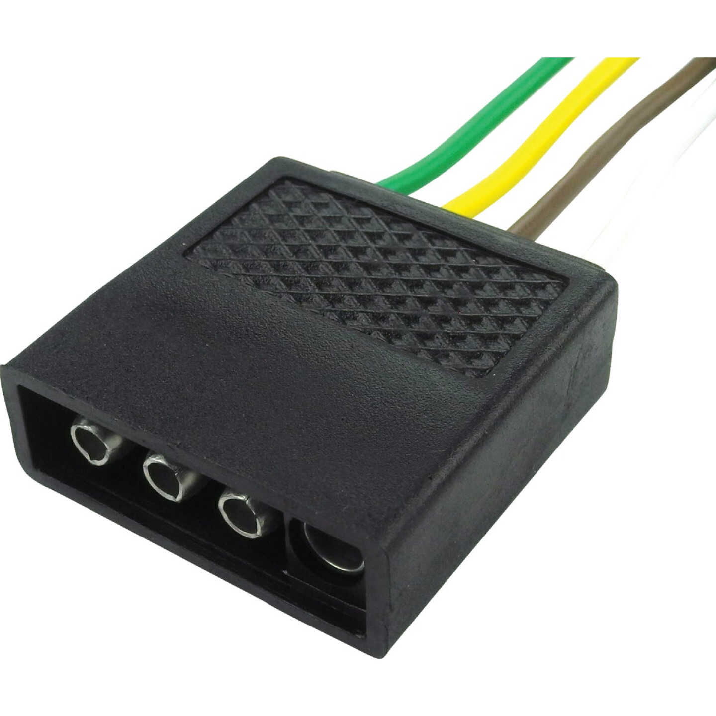 Seachoice 4-Pole Flat Male 12 In. Trailer Side Connector Image 1