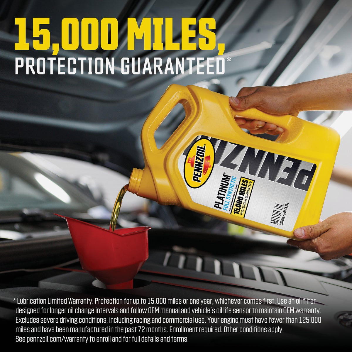Pennzoil Platinum Full Synthetic 5W-20 Motor Oil, 5 Qt. Image 6