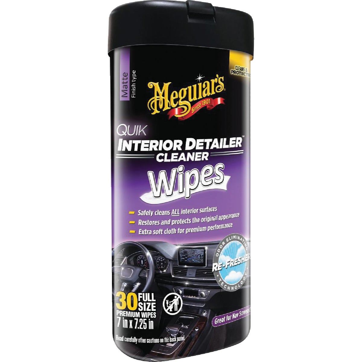 Meguiar's Car Interior Cleaning Wipes (30-Count) Image 1