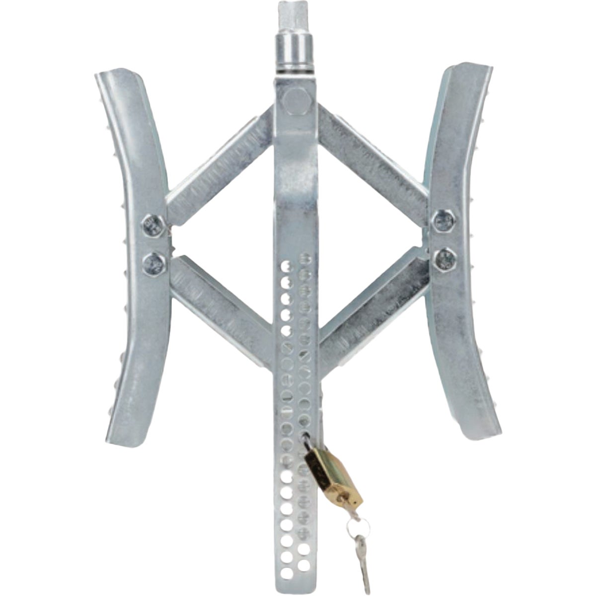 Camco EazLift 10 In. Metal Wheel Stop with Wrench and Lock