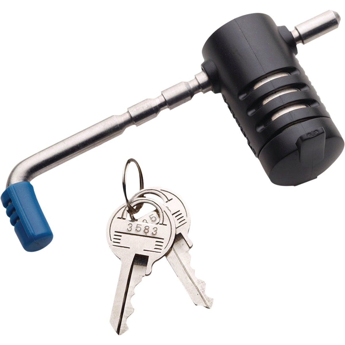Master Lock Adjustable Latch Trailer Coupler Lock Image 1