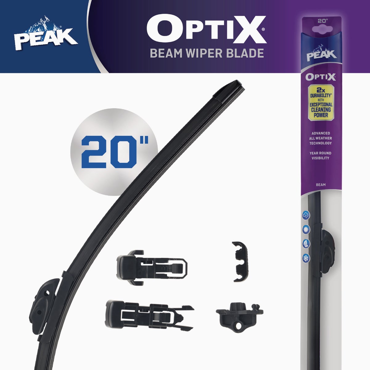 Peak 20 In. Optix Wiper Blade Image 3
