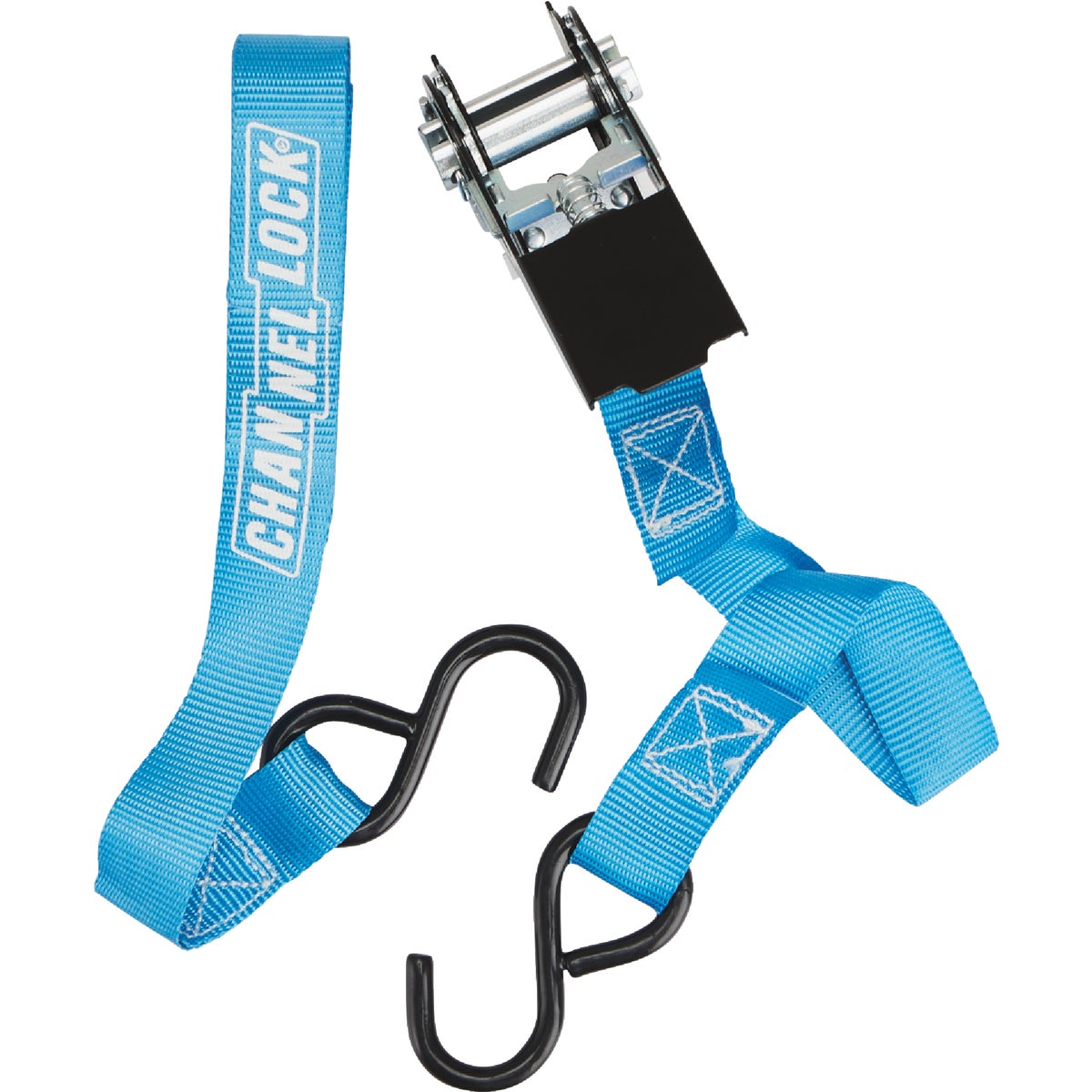 Channellock 1 In. x 10 Ft. Ratchet Tie Down With S Hooks (4-Pack) Image 3