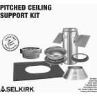 Selkirk Sure-Temp 8 In. Stainless Steel Pitched Ceiling Chimney Support Kit Image 2