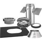 Selkirk Sure-Temp 8 In. Stainless Steel Pitched Ceiling Chimney Support Kit Image 1