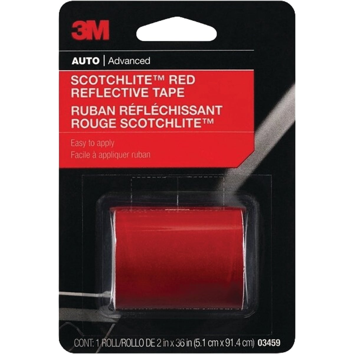 3M Scotchlite 2 In. x 36 In. Red Reflective Safety Tape