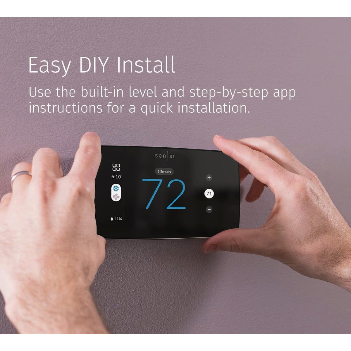 Copeland Sensi Touch 2 Room Sensor Compatible Wi-Fi Smart Thermostat Image 3