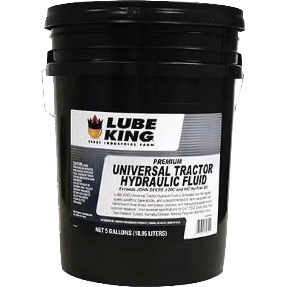 Lube King 5 Gal. John Deere J20C Case/IH MS-1209/MS-1210, Premium Universal Tractor Hydraulic & Transmission Fluid Image 1