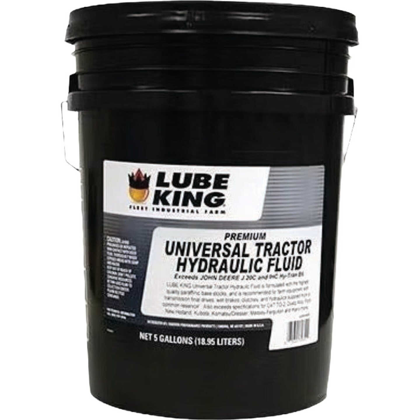 Lube King 5 Gal. John Deere J20C Case/IH MS-1209/MS-1210, Premium Universal Tractor Hydraulic & Transmission Fluid Image 1