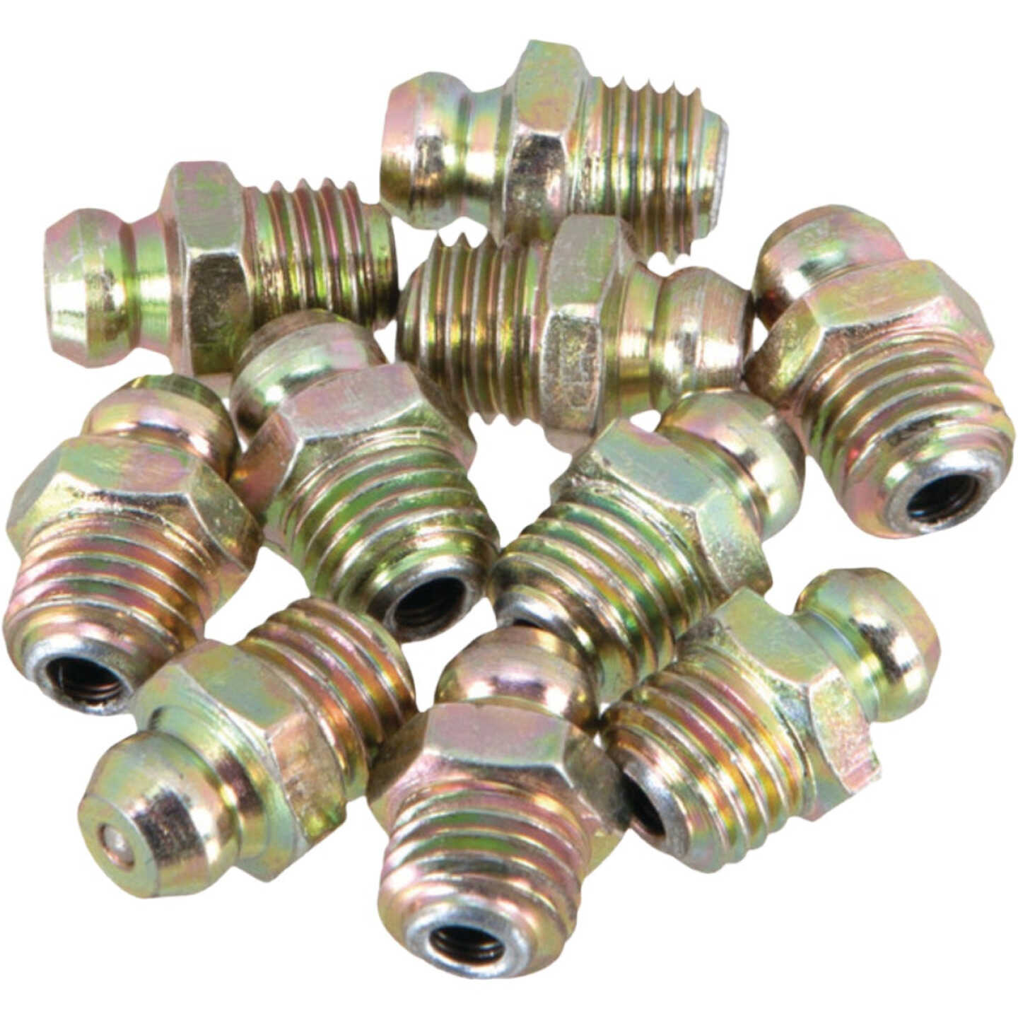 Performance Tool 10-Pack 8 mm x 1 Short Straight Grease Fittings Image 1