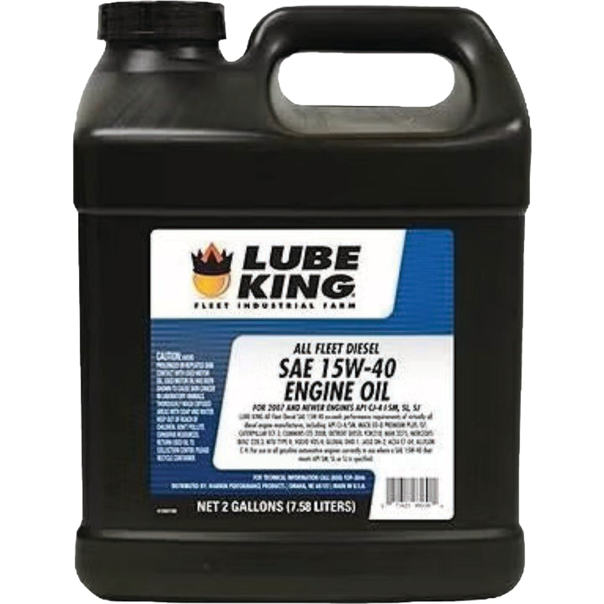 Lube King 2 Gal. 15W40 Fleet Oil CK-4 Image 1