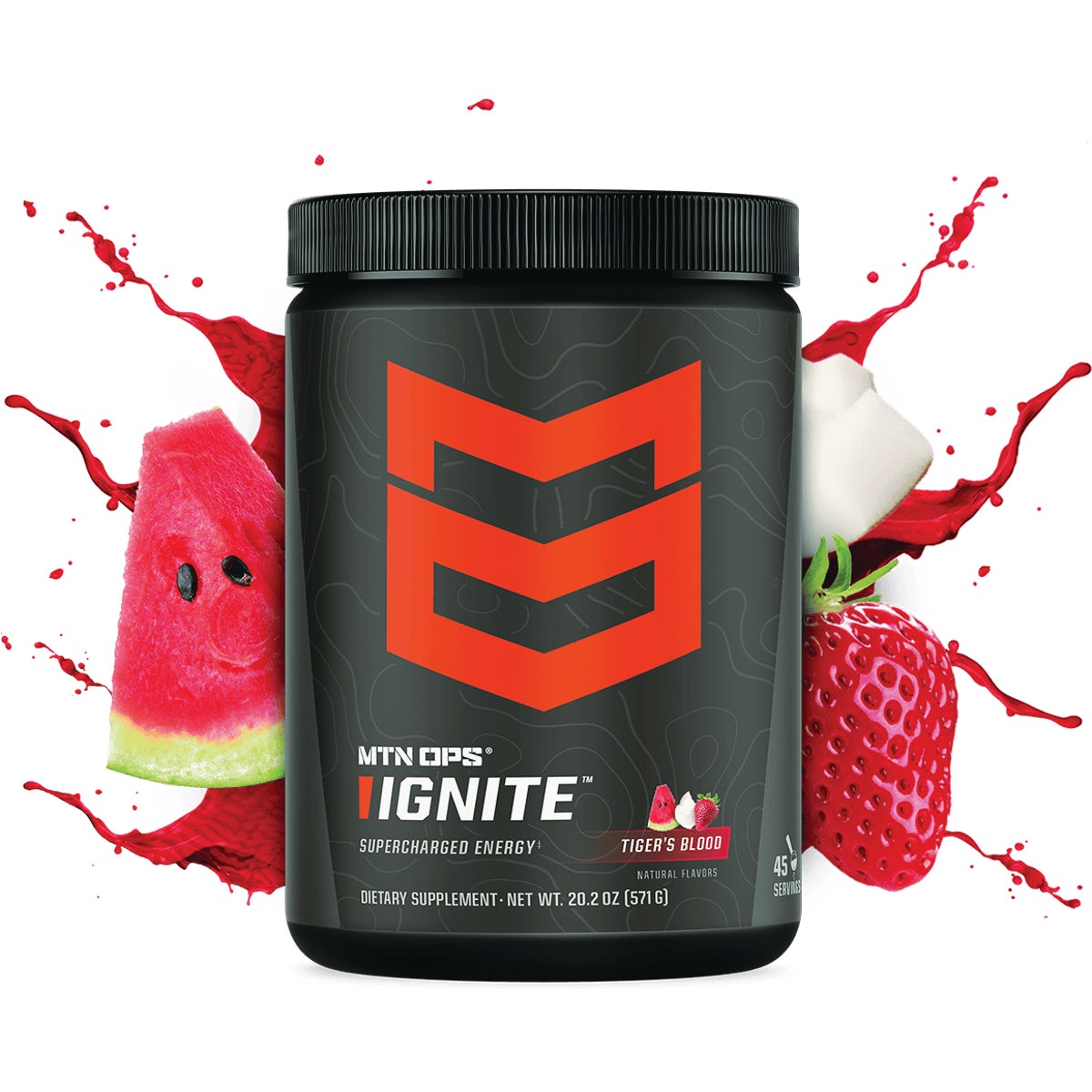 MTN OPS Ignite Tiger's Blood Scoop Energy Drink Mix
